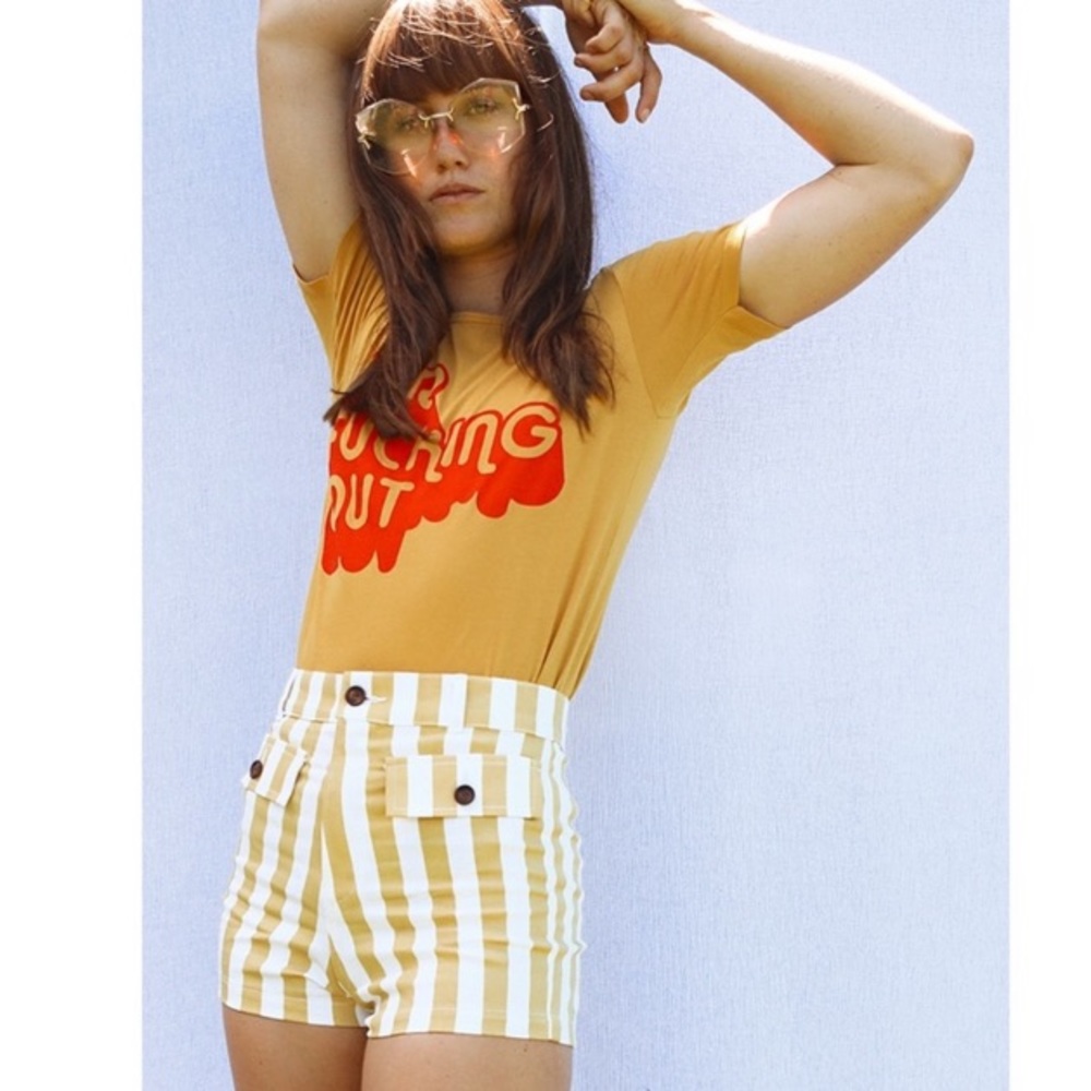 Sugarhigh Lovestoned Woody Striped Short